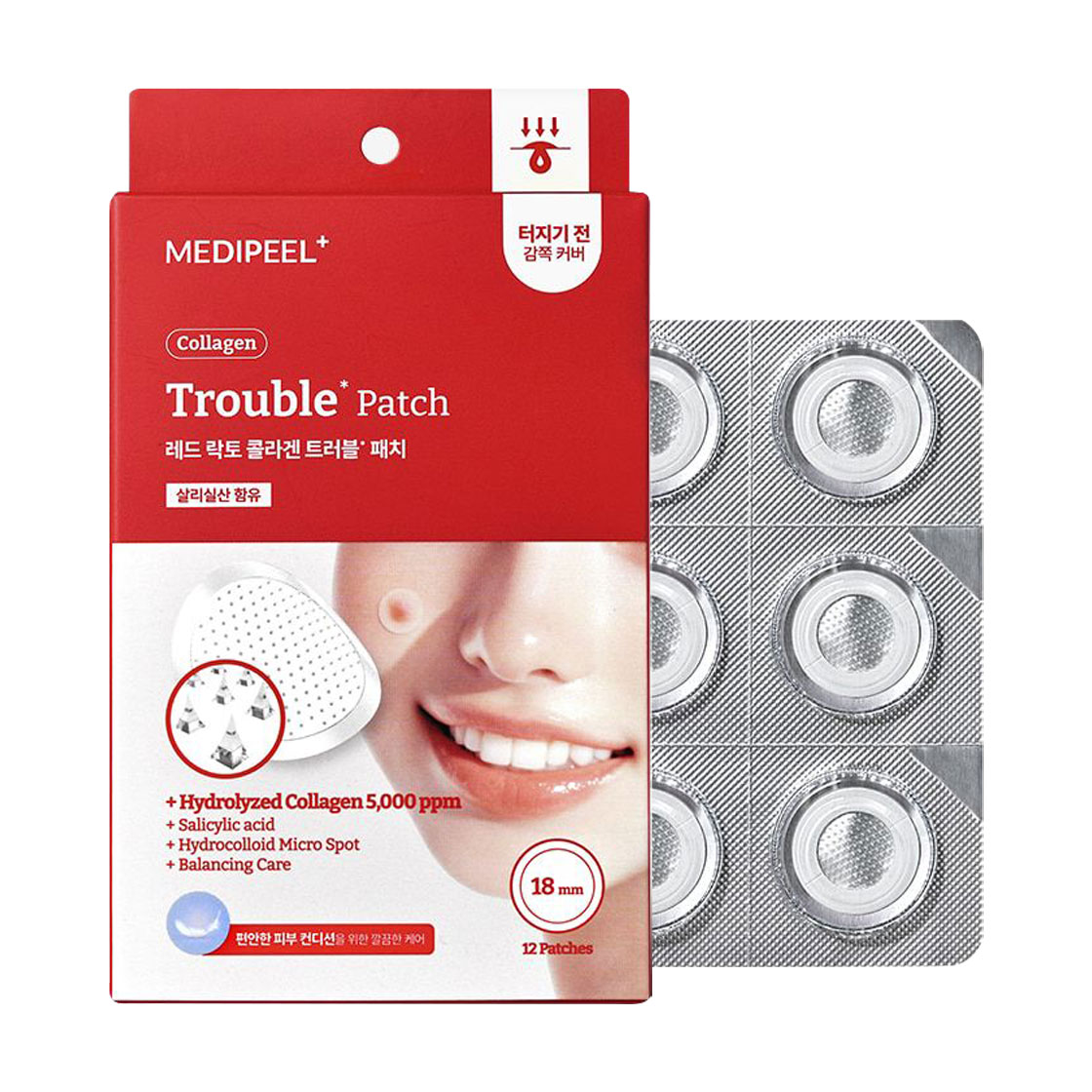 Патчі для обличчя Medi-Peel Red Lacto Collagen Trouble Patch, 12 шт