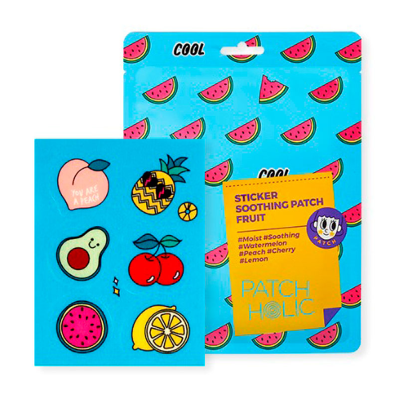 Патчі для обличчя Patch Holic Sticker Soothing Patch Fruit, 12 г, 6 шт